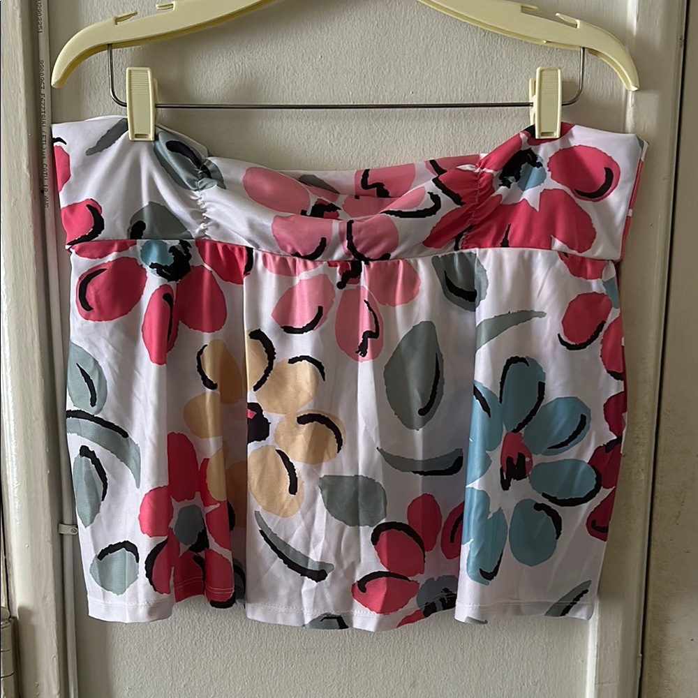 Vibrant Floral Swim Skirt